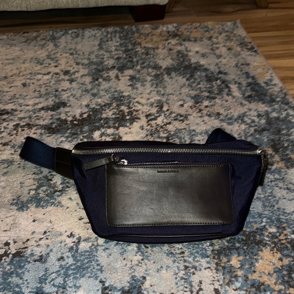 Navy and Black Crossbody Bag